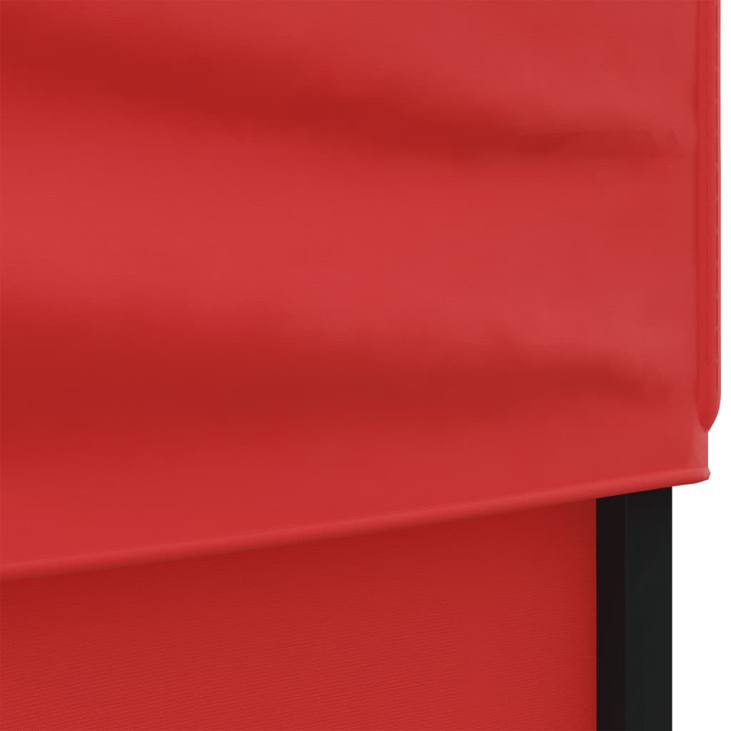vidaXL piros összecsukható rendezvénysátor oldalfalakkal 3 x 6 m
