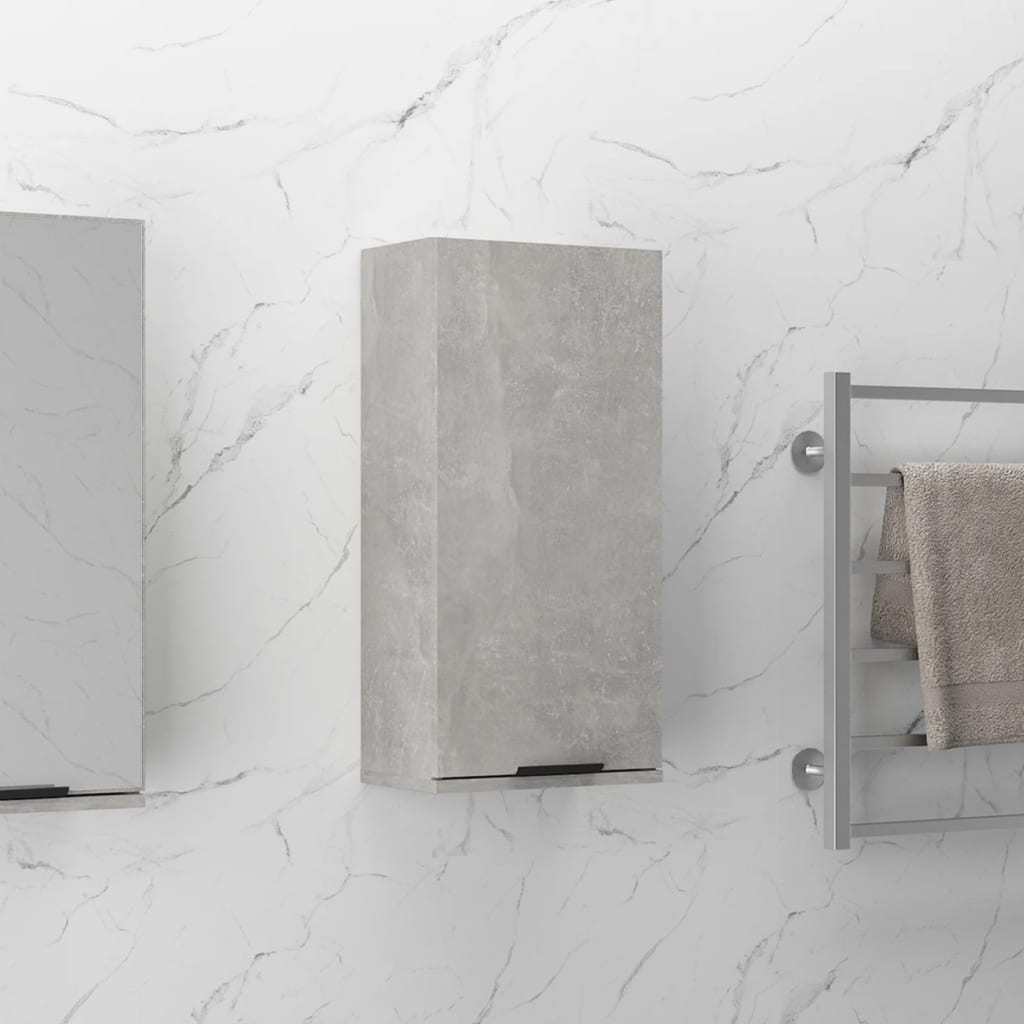 vidaXL betonszürke fali fürdőszobaszekrény 32x20x67 cm