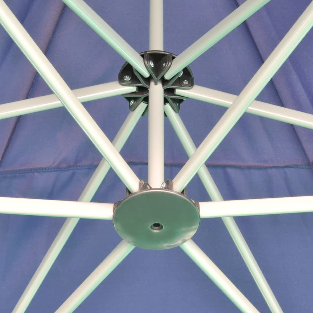 vidaXL sötétkék összecsukható hatszög alakú pop-up pavilon 3,6 x 3,1 m