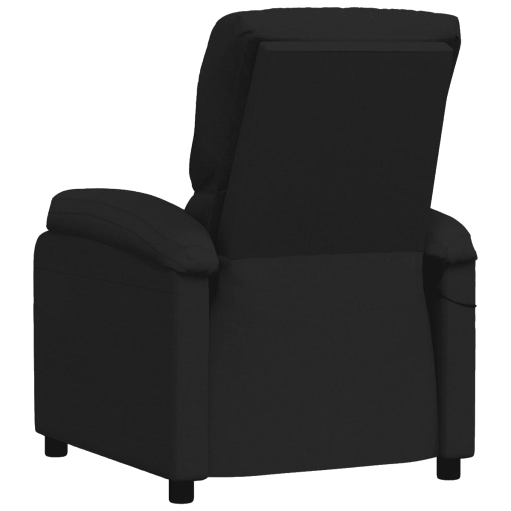 vidaXL fekete szövet dönthető elektromos szék