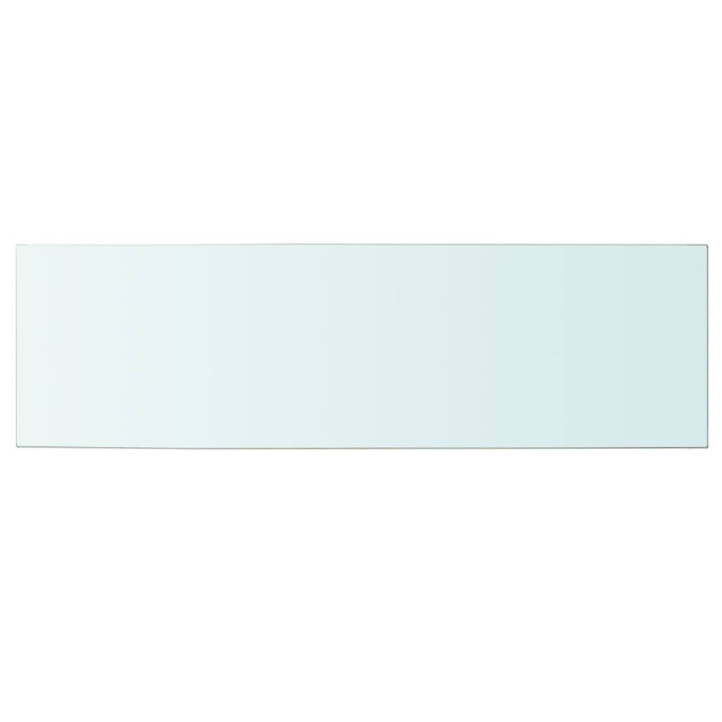 vidaXL 100x30 cm átlátszó panel üvegpolc