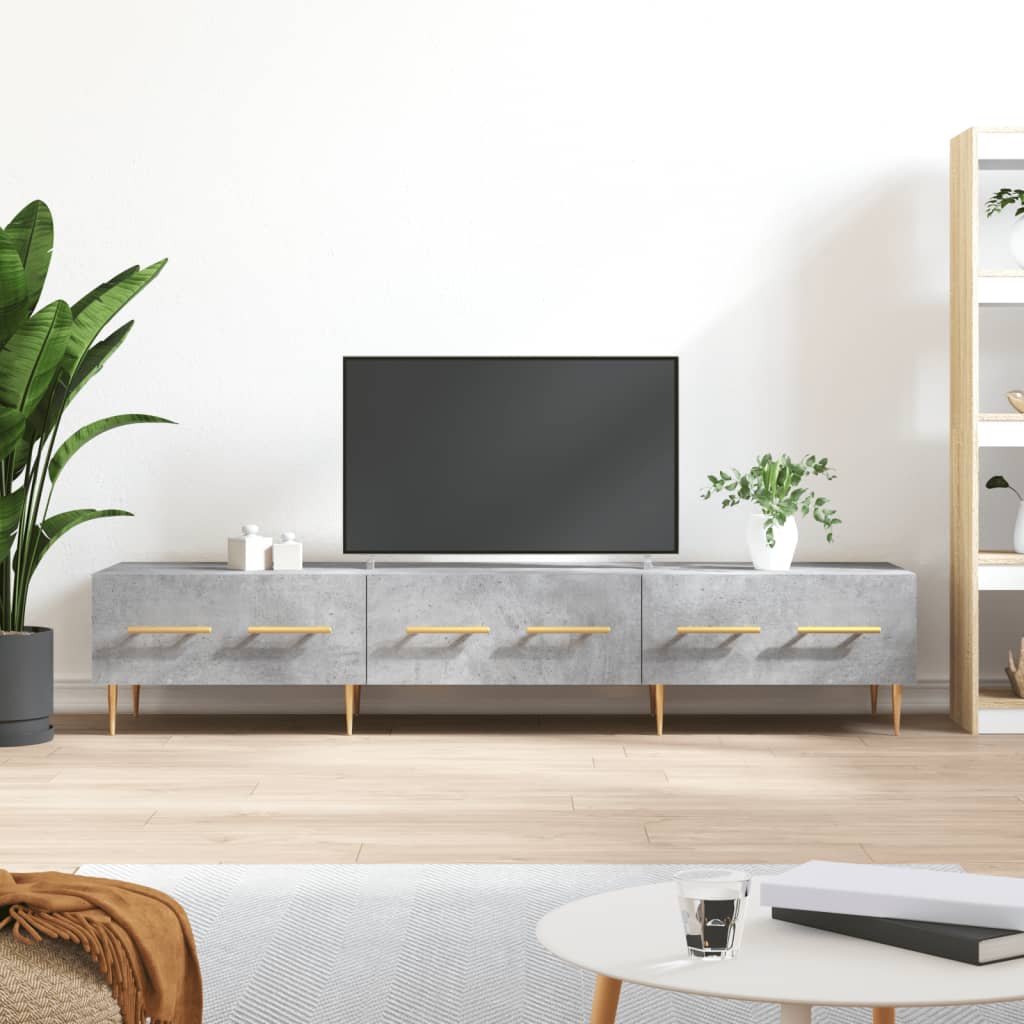 vidaXL betonszürke szerelt fa TV-szekrény 150 x 36 x 50 cm