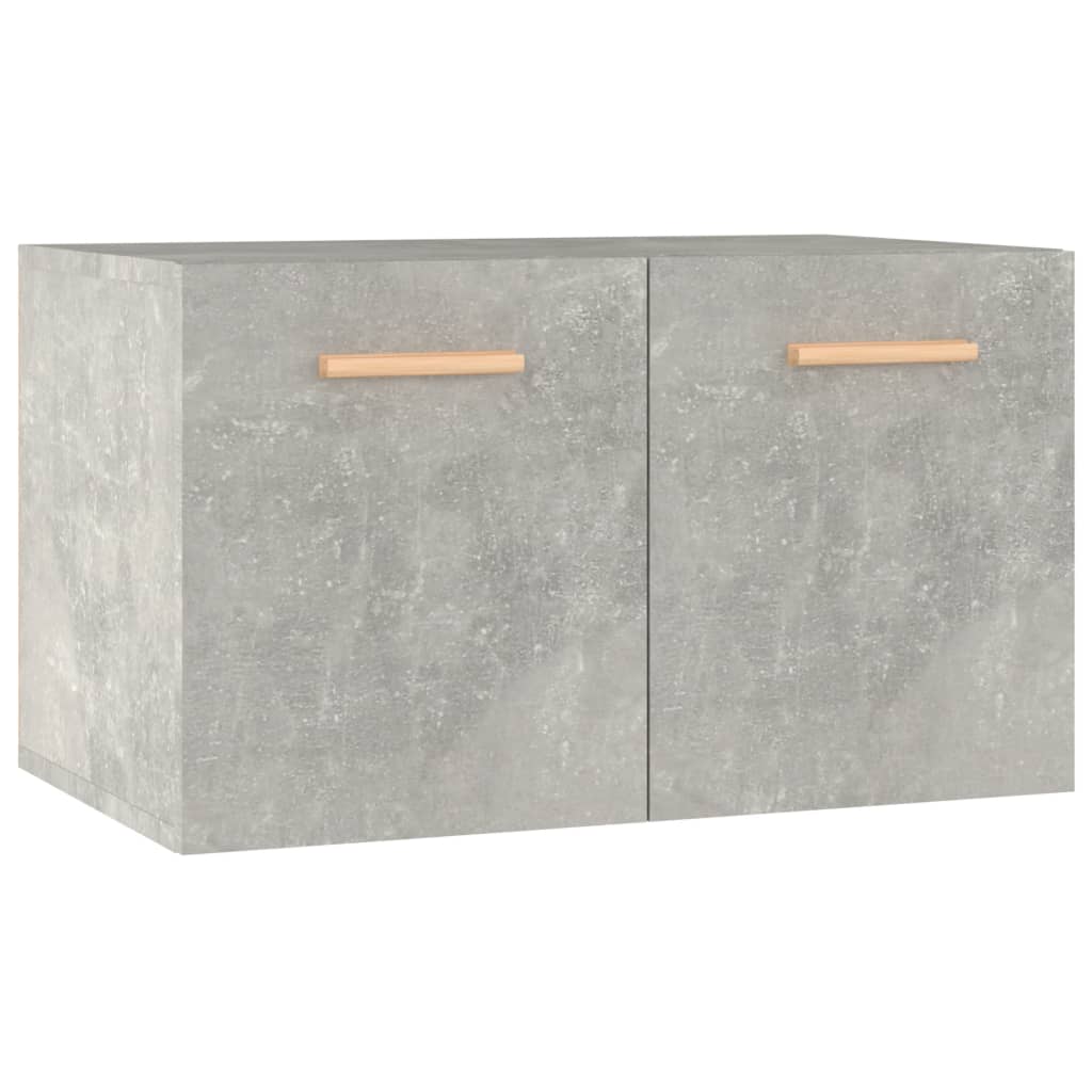 vidaXL betonszürke szerelt fa faliszekrény 60 x 36,5 x 35 cm