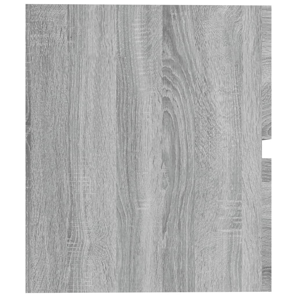 vidaXL szürke sonoma színű szerelt fa éjjeliszekrény 60x38,5x45 cm
