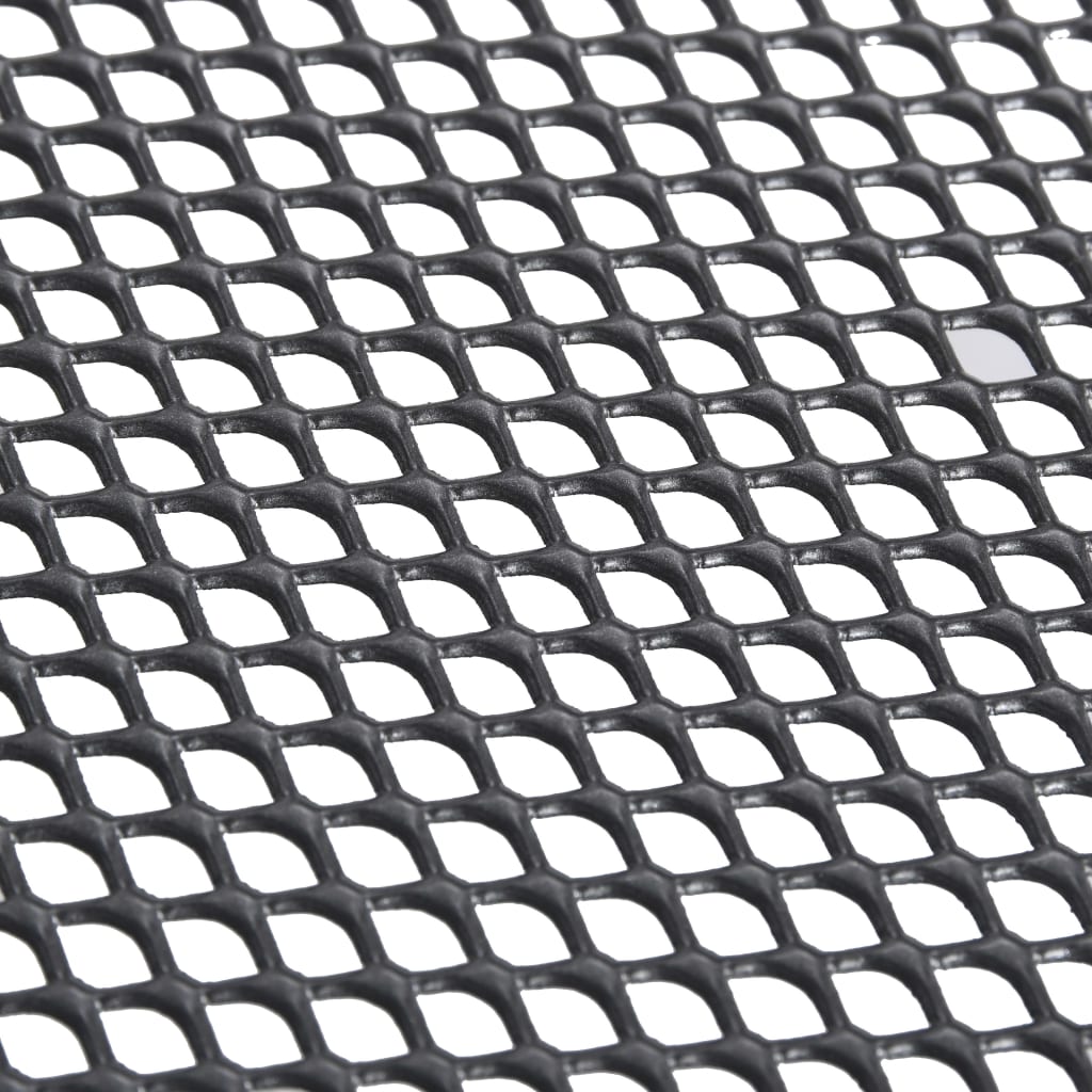 vidaXL antracitszürke acél összecsukható hálós asztal 80 x 80 x 72 cm