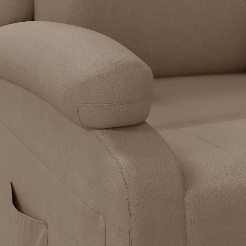 vidaXL kávészínű műbőr dönthető fotel