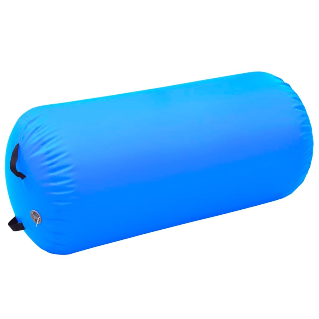 vidaXL kék PVC felfújható tornahenger pumpával 120 x 90 cm
