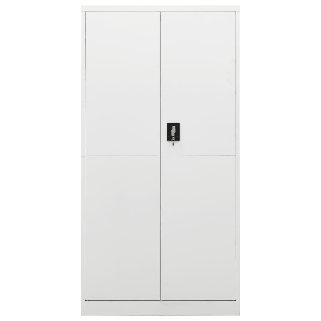 vidaXL fehér acél zárható szekrény 90 x 40 x 180 cm