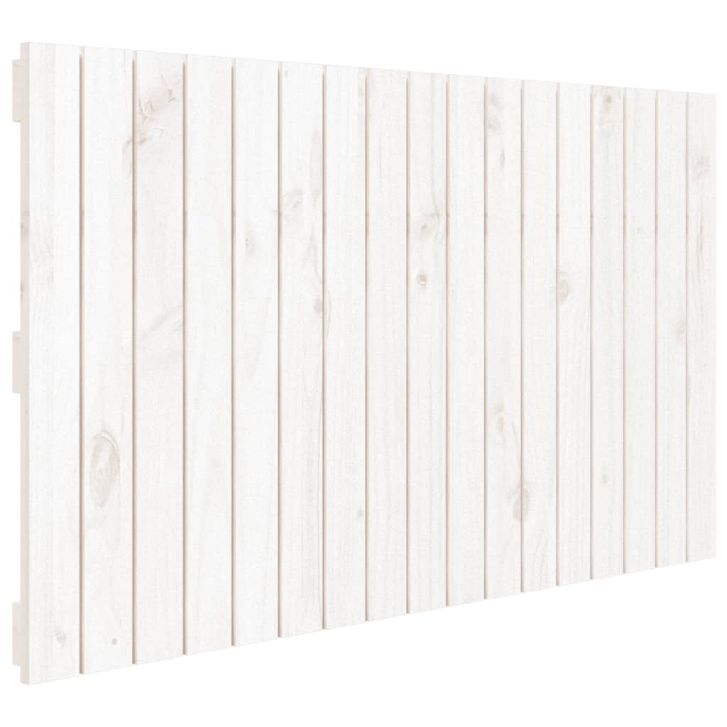 vidaXL fehér tömör fenyőfa fali fejtámla 108 x 3 x 60 cm