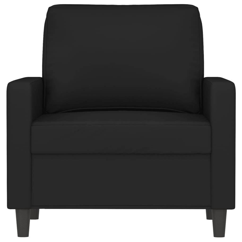 vidaXL fekete bársony kanapéfotel 60 cm