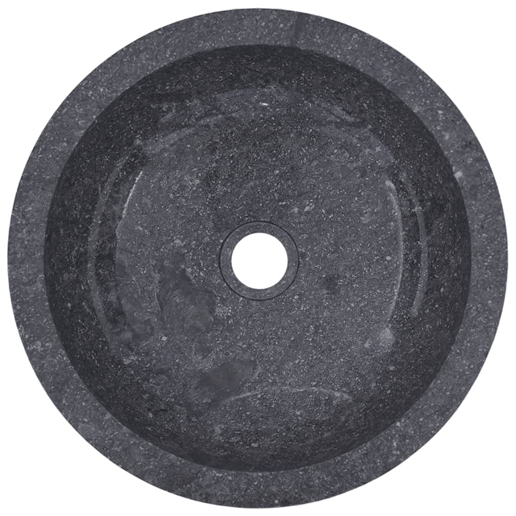 vidaXL szürke márvány mosdókagyló Ø40 x 12 cm