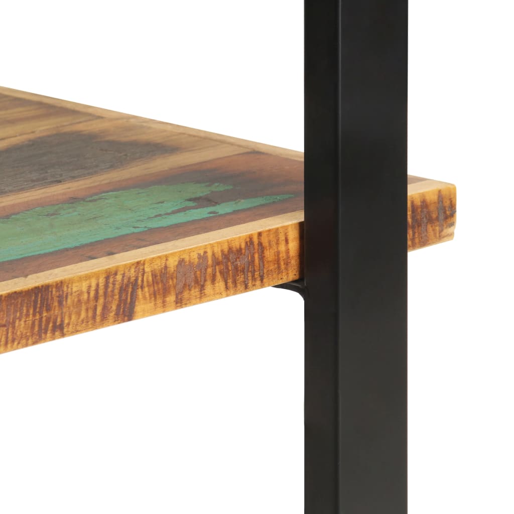vidaXL 4 szintes tömör újrahasznosított fa könyvespolc 80x40x180 cm