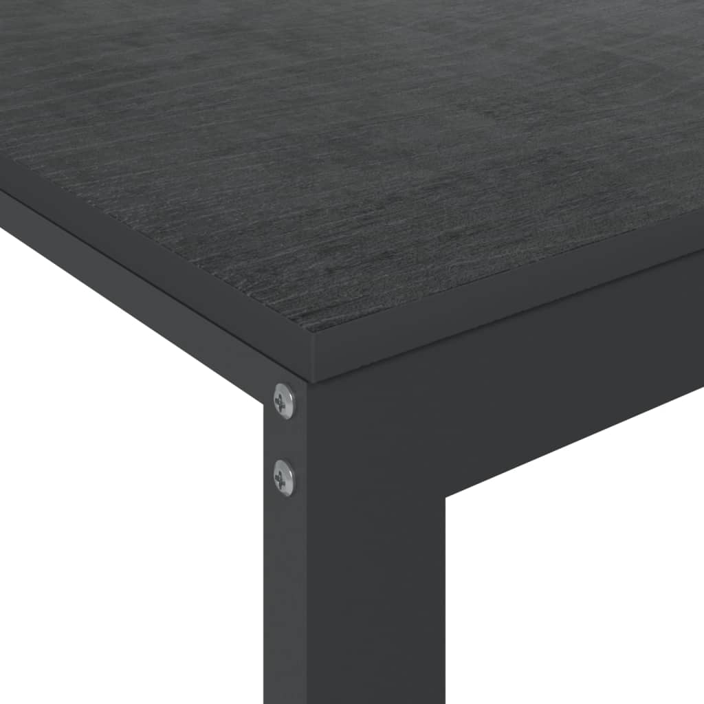vidaXL fekete forgácslap számítógépasztal 110 x 60 x 73 cm