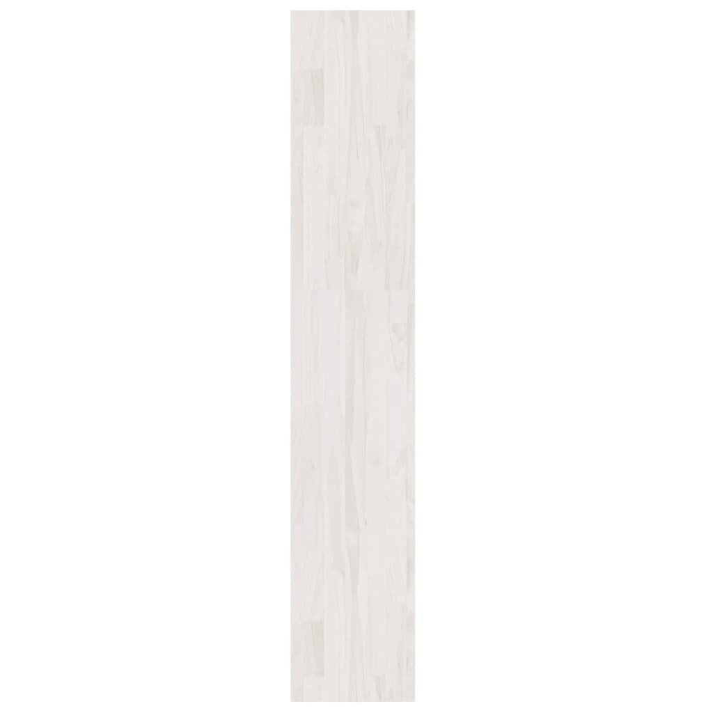 vidaXL fehér tömör fenyőfa könyvszekrény/térelválasztó 100x30x167,5 cm