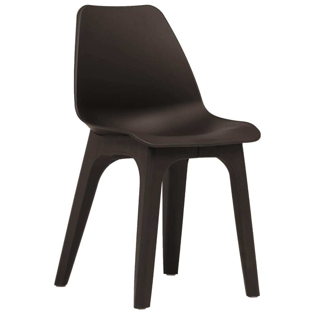 vidaXL 2 db barna műanyag kerti szék