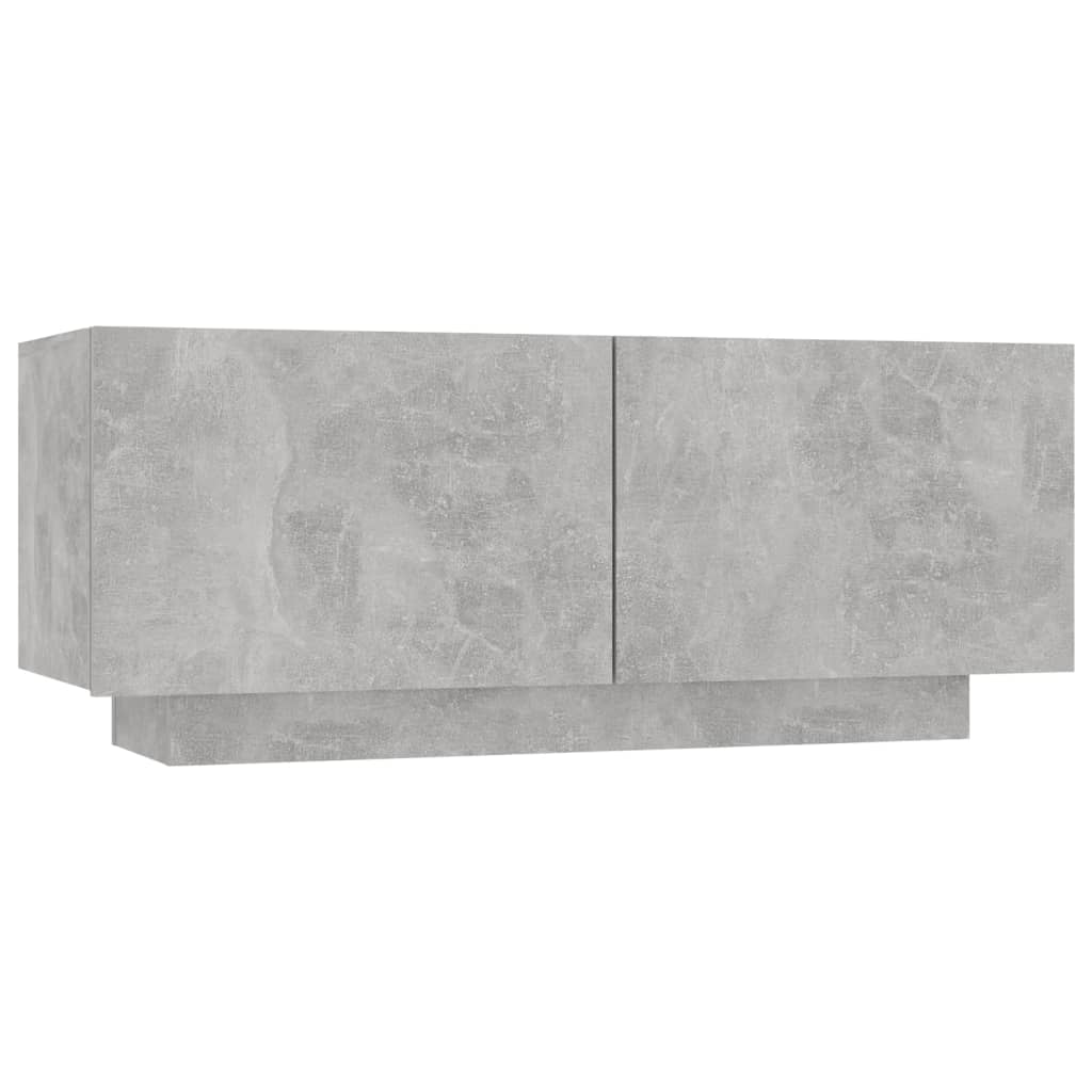 vidaXL betonszürke forgácslap TV-szekrény 100 x 35 x 40 cm