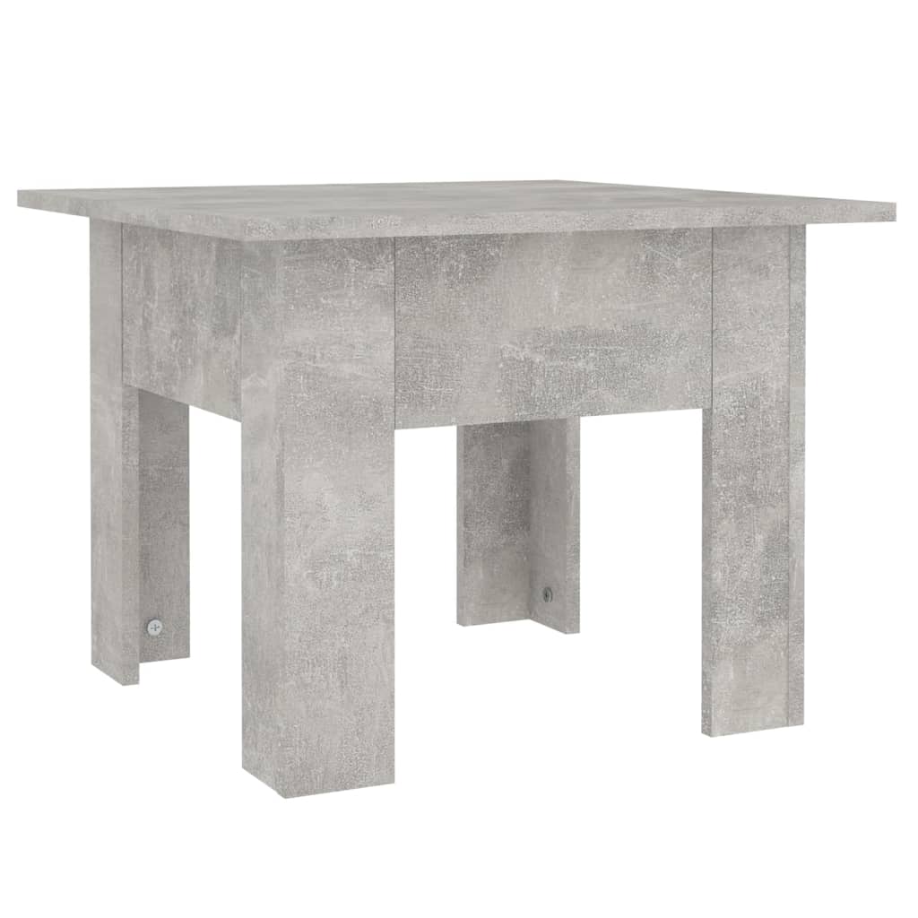 vidaXL betonszürke forgácslap dohányzóasztal 55 x 55 x 42 cm
