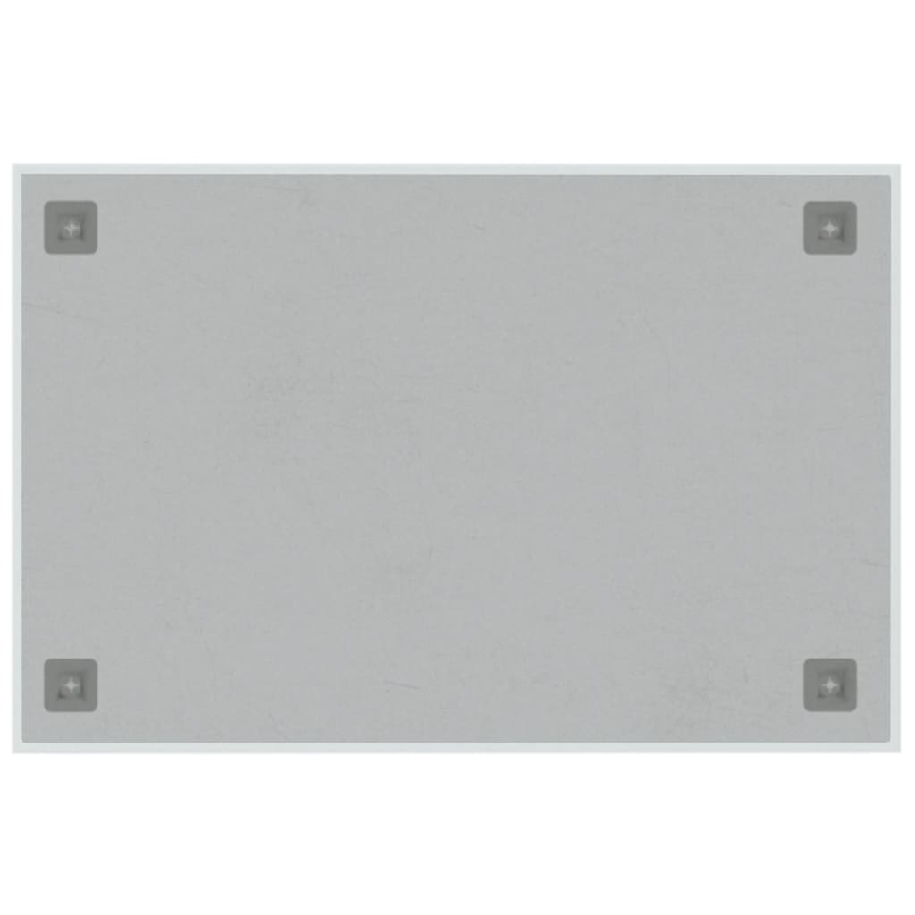 vidaXL fehér falra szerelhető edzett üveg mágnestábla 60 x 40 cm 