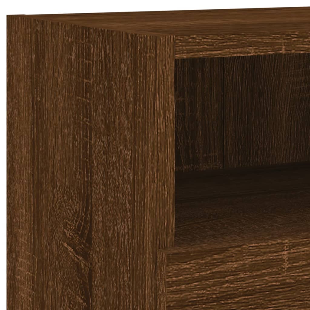 vidaXL 5 darab barna tölgyszínű szerelt fa fali TV-szekrény