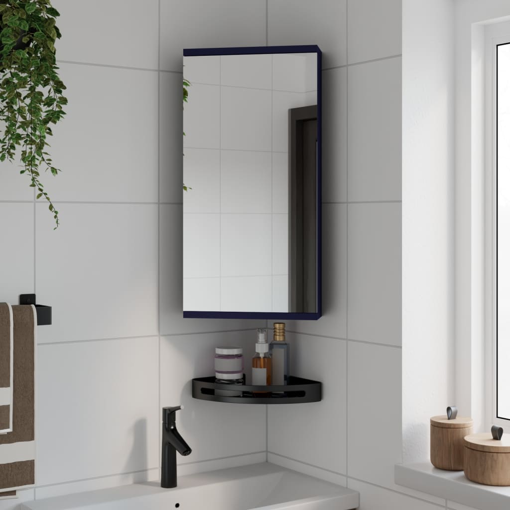 vidaXL szürke fürdőszobai tükrös sarokszekrény 30 x 24 x 60 cm