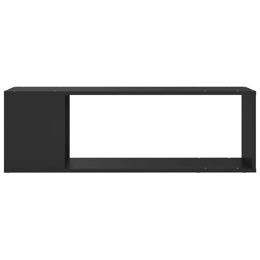 vidaXL fekete forgácslap TV-szekrény 100 x 24 x 32 cm