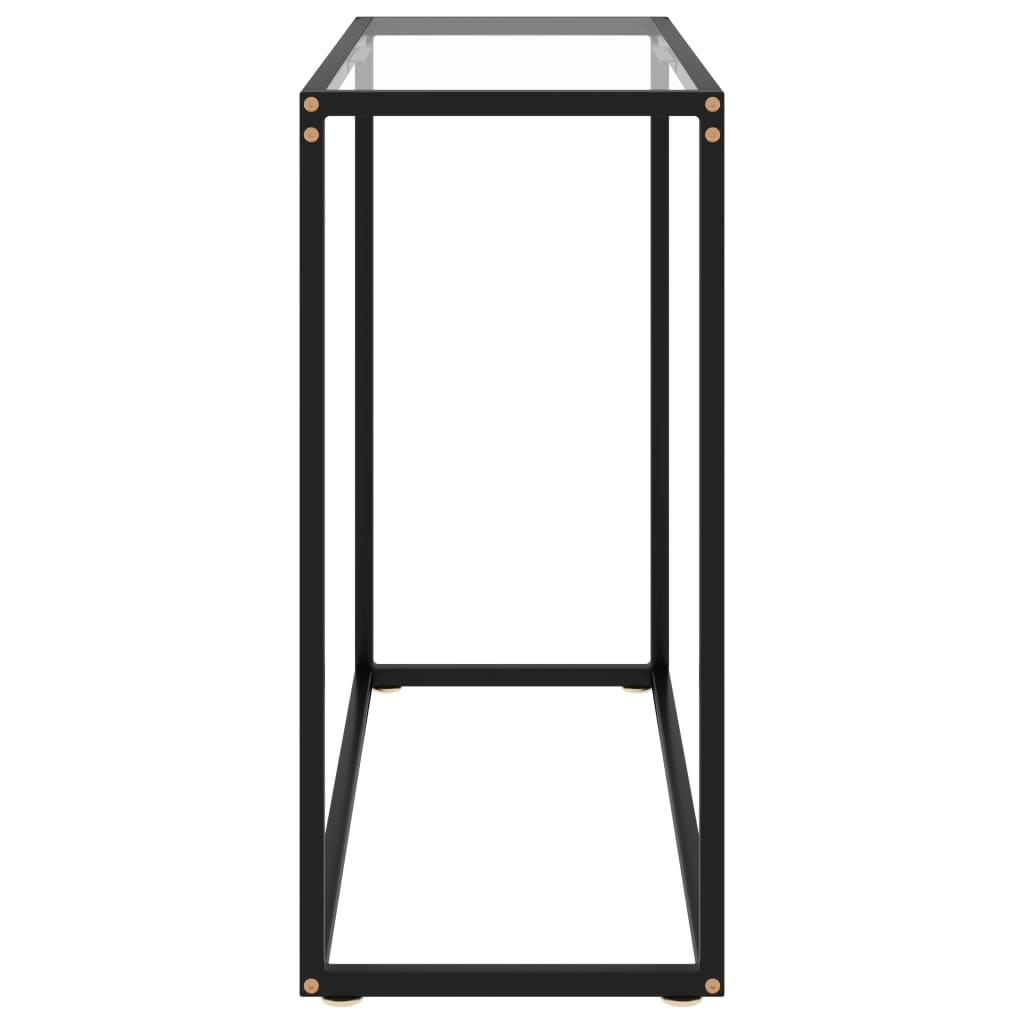 vidaXL átlátszó edzett üveg tálalóasztal 80 x 35 x 75 cm