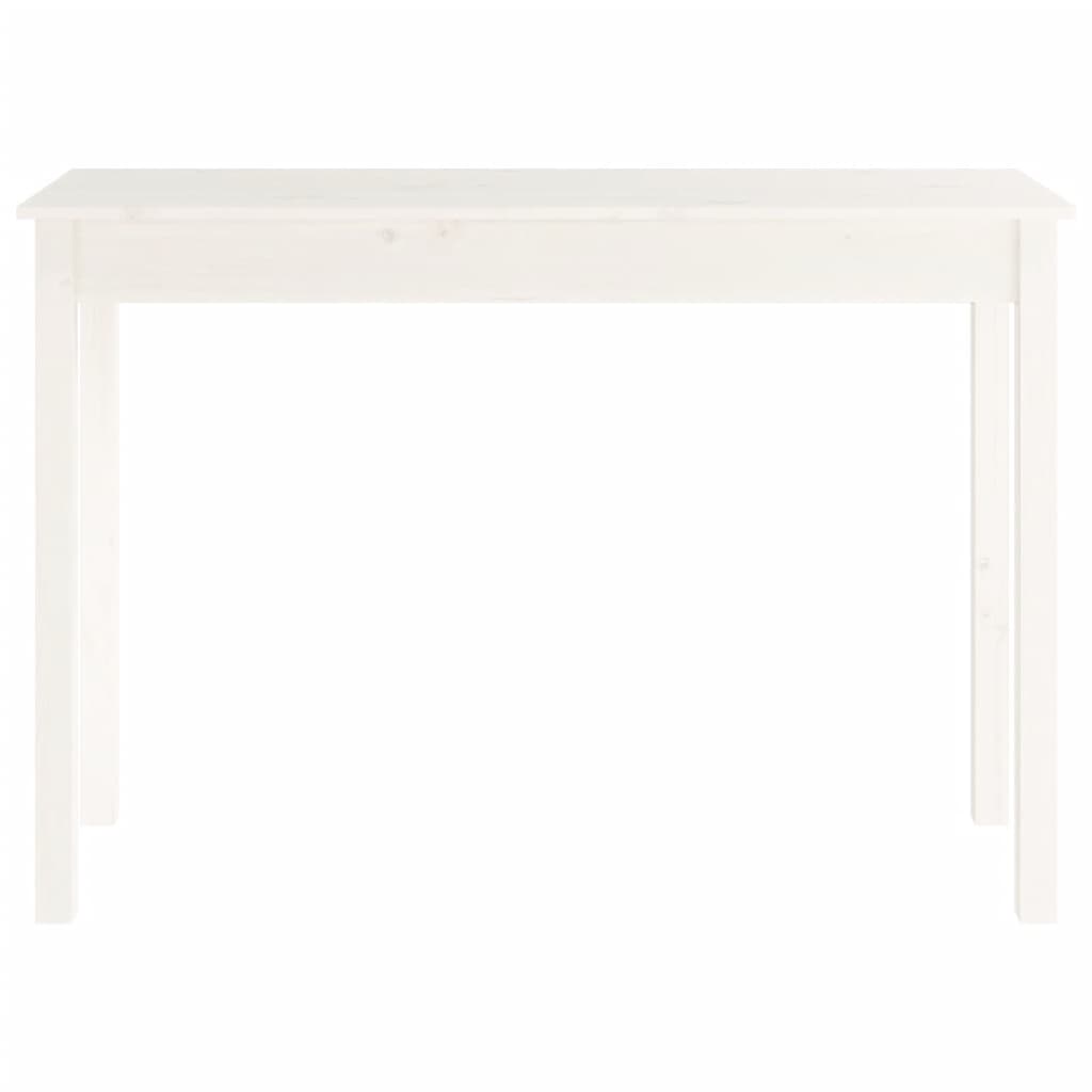 vidaXL fehér tömör fenyőfa tálalóasztal 110 x 40 x 75 cm