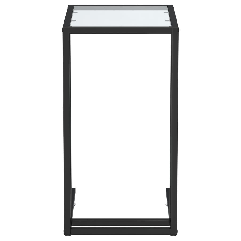 vidaXL átlátszó edzett üveg számítógép-kisasztal 50 x 35 x 65 cm