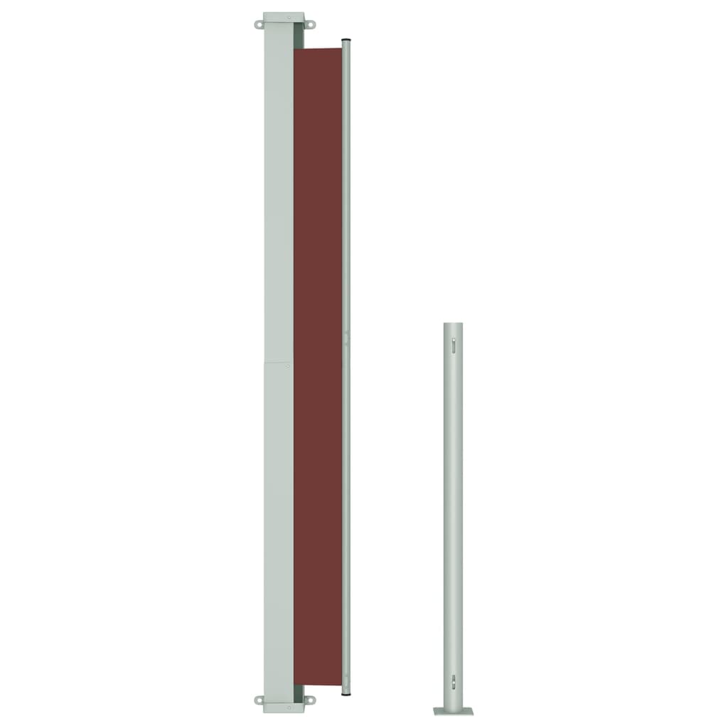 vidaXL barna behúzható oldalsó terasznapellenző 180 x 300 cm