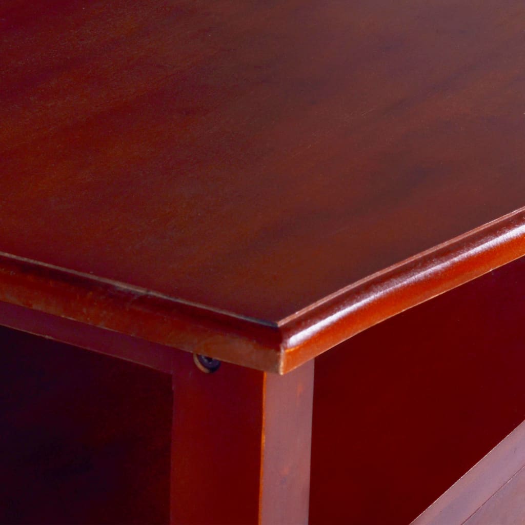 vidaXL klasszikus barna tömör mahagóni dohányzóasztal 90 x 50 x 40 cm