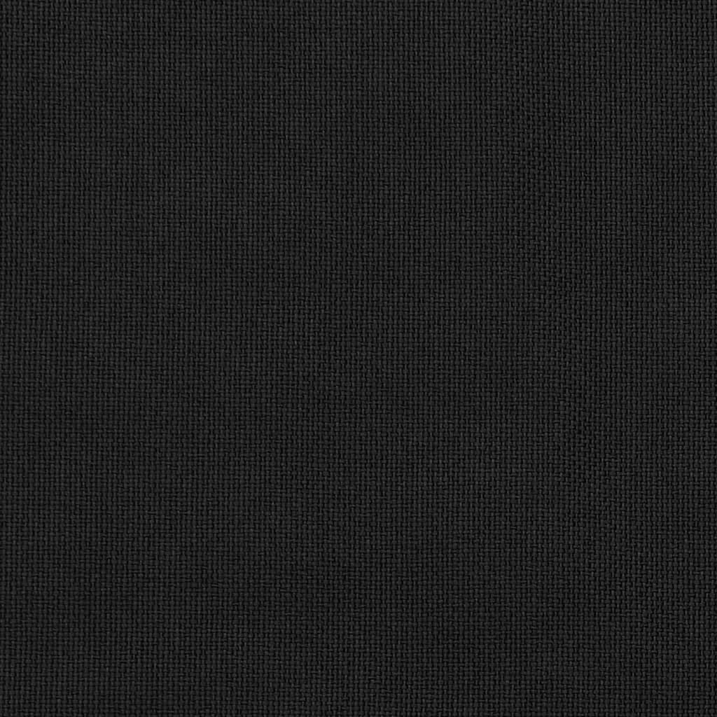 vidaXL 2 db fekete, vászonhatású sötétítőfüggöny fűzőkarikával 140 x 175 cm