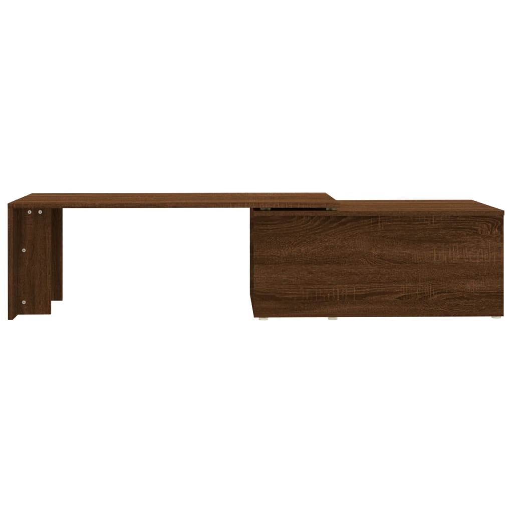vidaXL barna tölgyszínű szerelt fa dohányzóasztal 150 x 50 x 35 cm