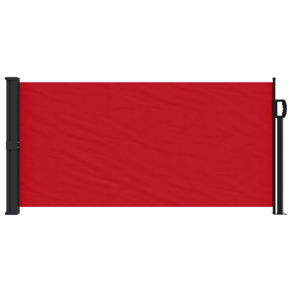vidaXL piros behúzható oldalsó napellenző 100 x 300 cm