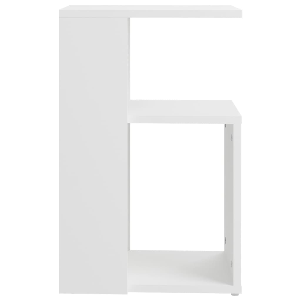 vidaXL fehér forgácslap kisasztal 36 x 30 x 56 cm