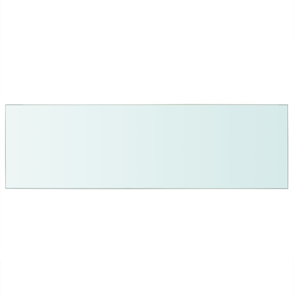 vidaXL 80x25 cm átlátszó panel üvegpolc