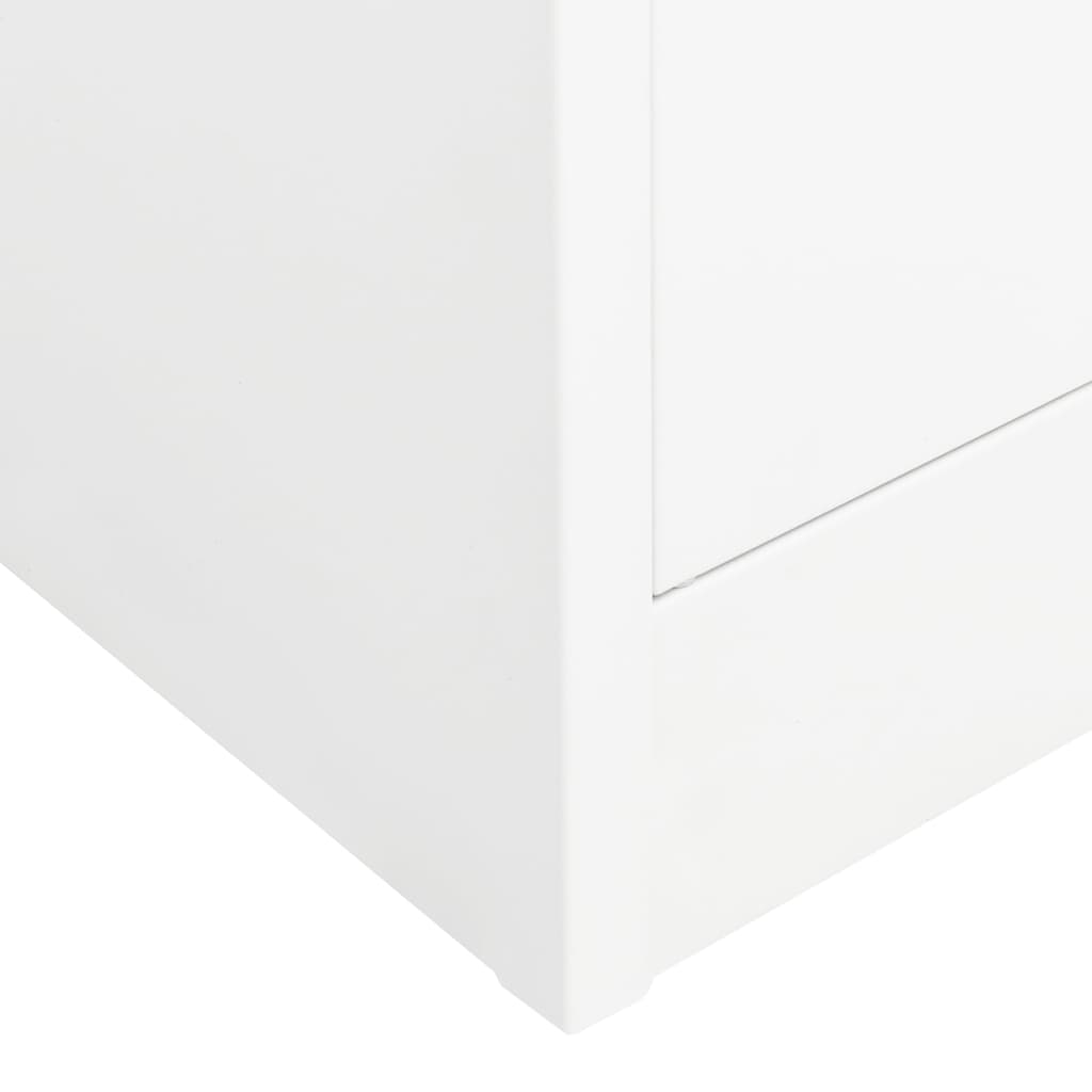 vidaXL fehér acél ruhásszekrény 80 x 50 x 180 cm