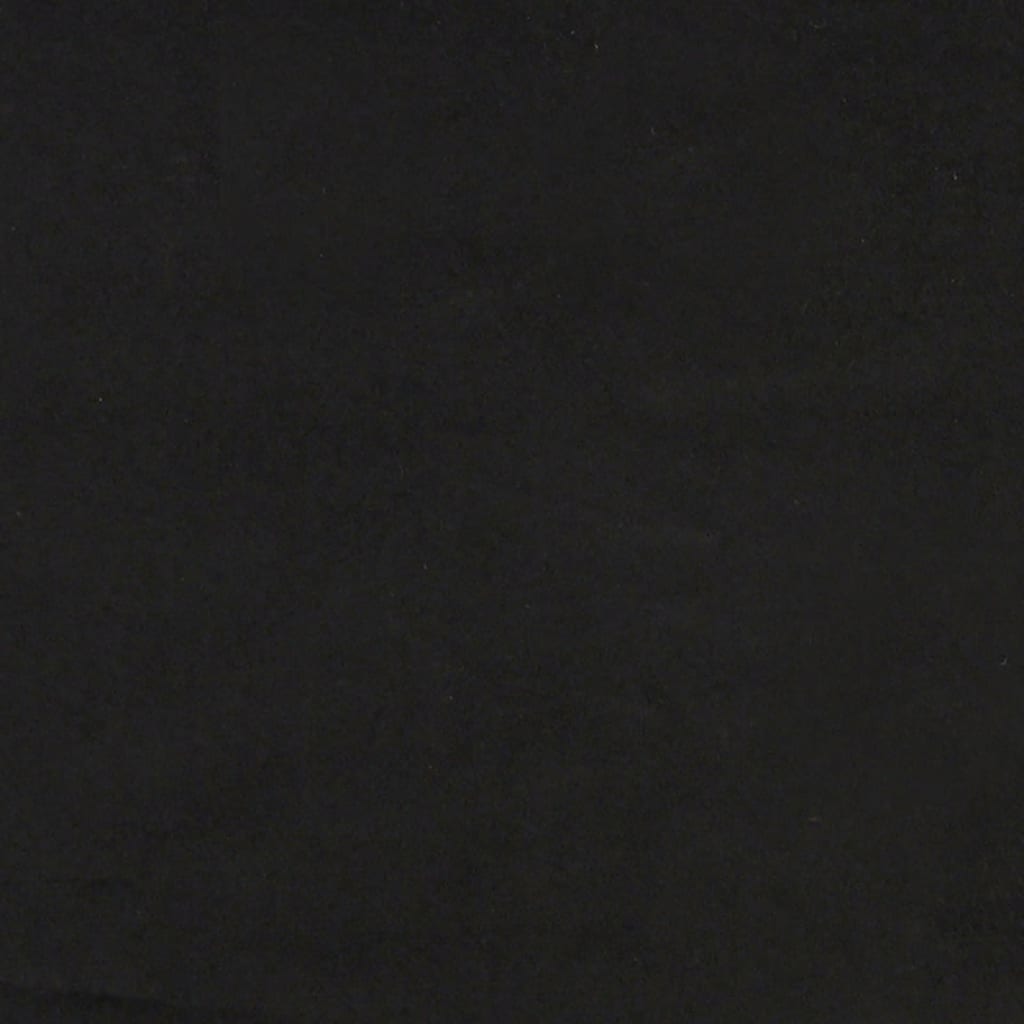 vidaXL fekete bársonypad háttámlával 119,5 x 64,5 x 75 cm