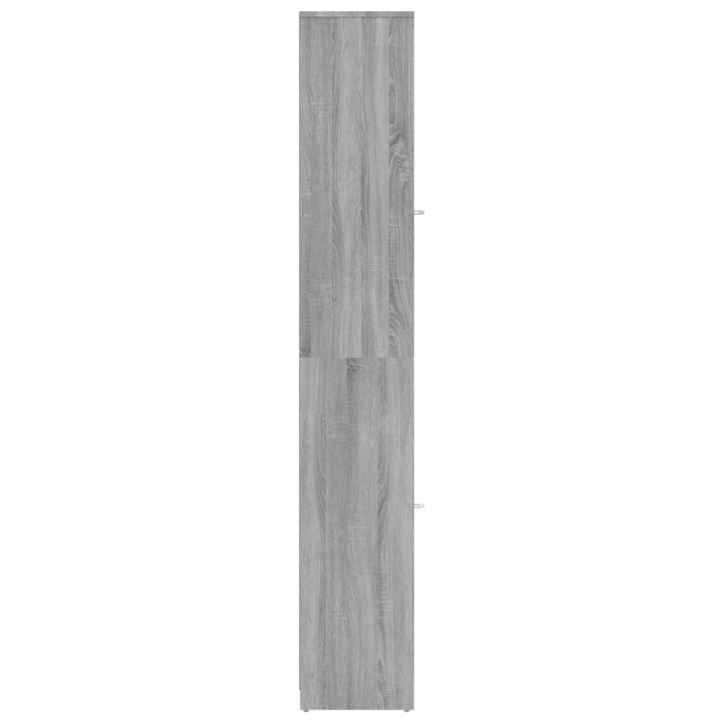 vidaXL szürke sonoma színű szerelt fa fürdőszobaszekrény 30x30x83,5 cm