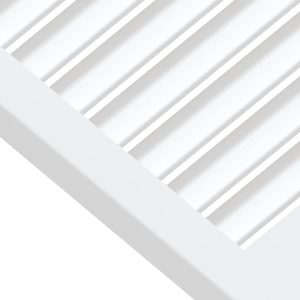 vidaXL fehér tömör fenyőfa lamellás szekrényajtó 39,5 x 49,4 cm