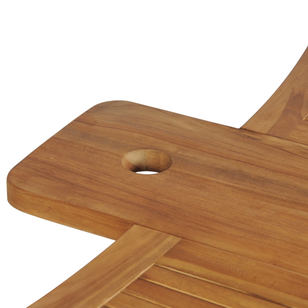 vidaXL tömör tíkfa összecsukható bárasztal 155 x 53 x 105 cm