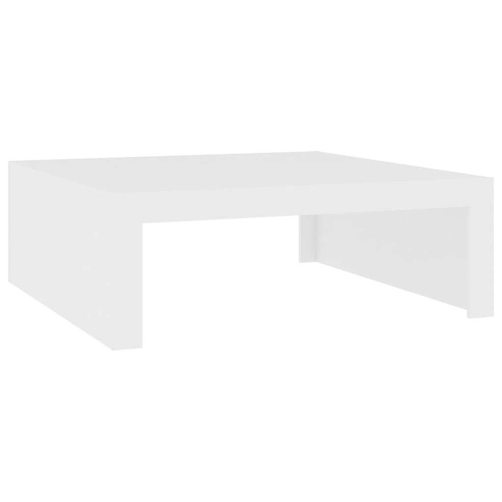 vidaXL fehér forgácslap dohányzóasztal 100 x 100 x 35 cm