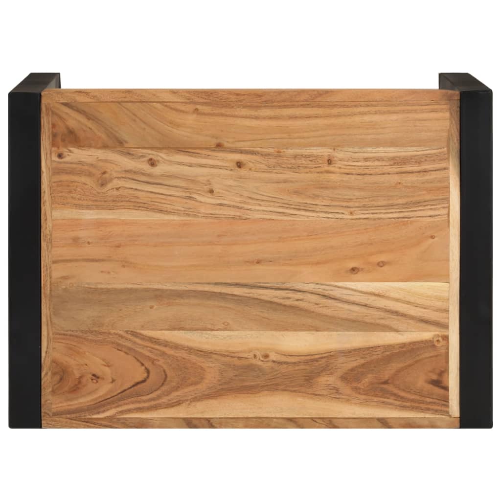 vidaXL 3 db paliszander felületű tömör fa egymásba tolható asztal