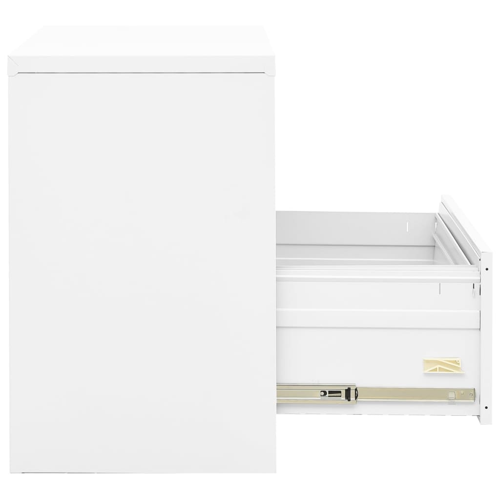vidaXL fehér acél irattartó szekrény 90 x 46 x 72,5 cm
