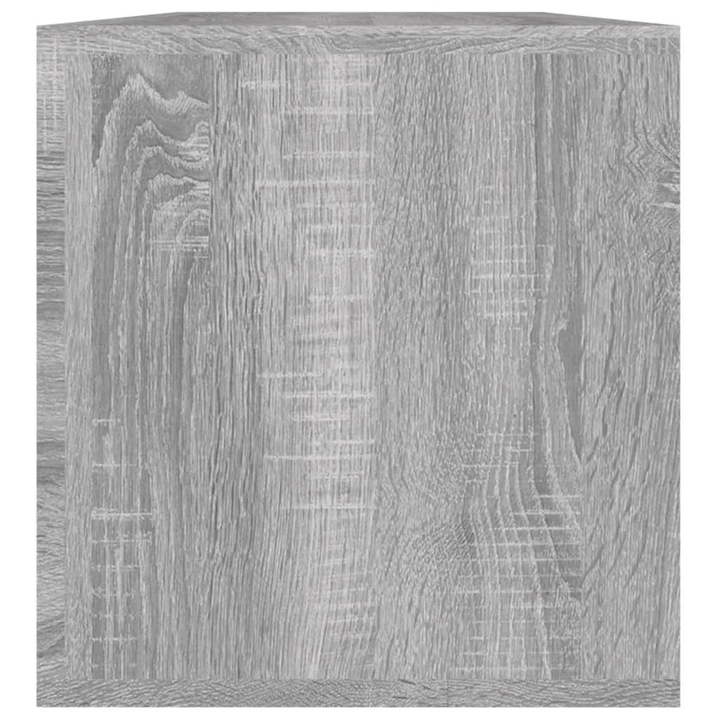 vidaXL szürke sonoma színű szerelt fa lemeztároló doboz 71x34x36 cm