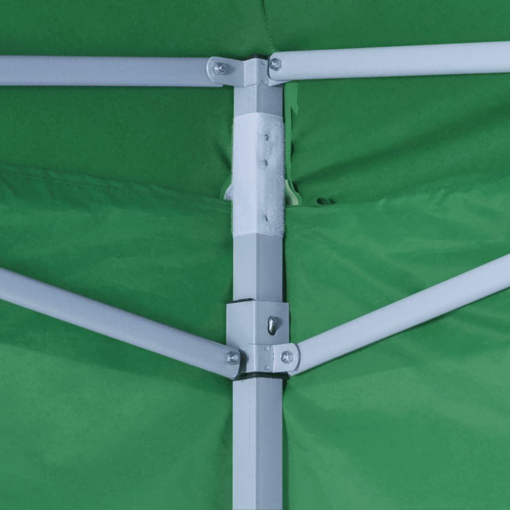 vidaXL zöld összecsukható pavilon 4 fallal 3 x 3 m