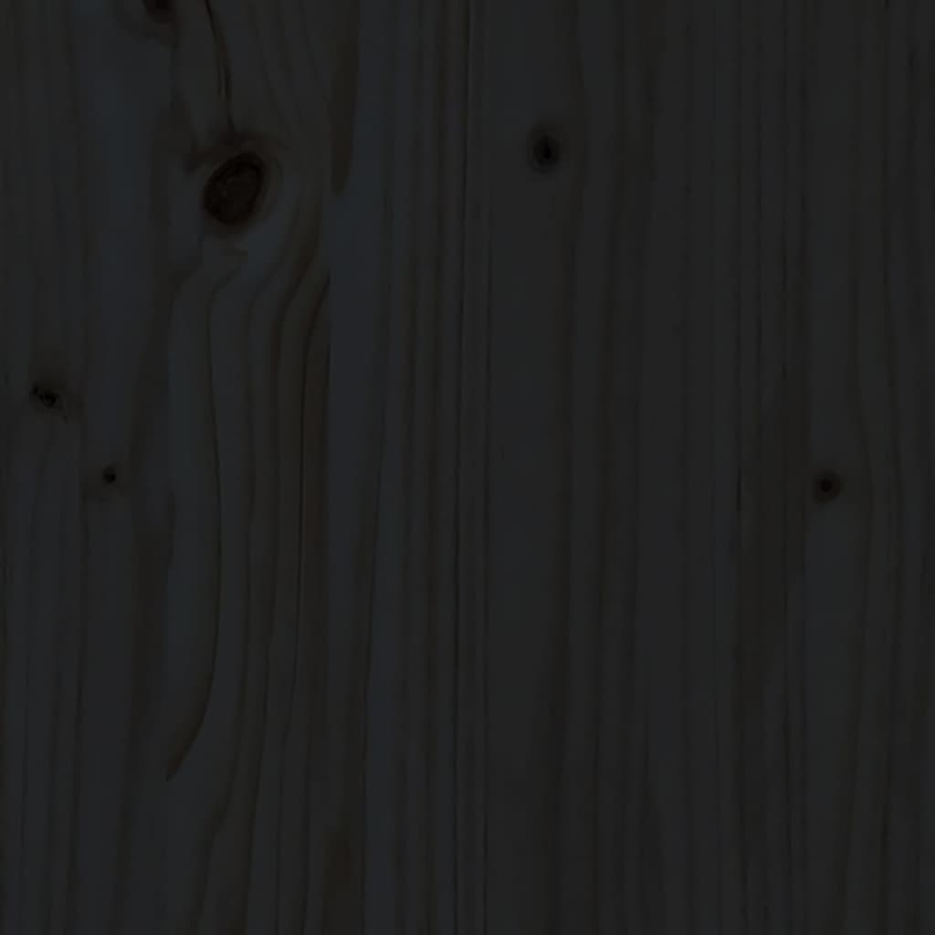 vidaXL fekete tömör fenyőfa komposztáló 63,5x63,5x77,5 cm