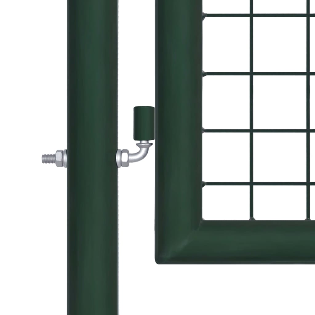 vidaXL zöld acél kerítéskapu 100 x 125 cm