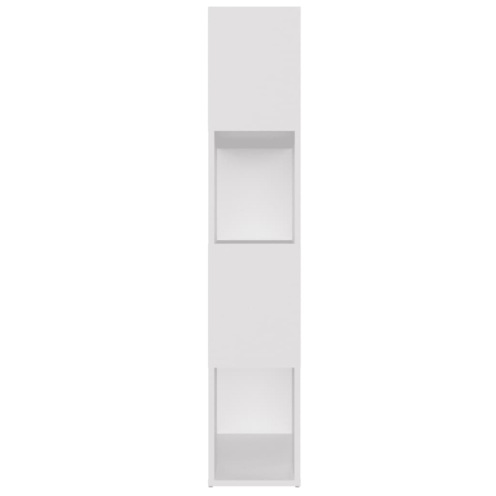 vidaXL fehér forgácslap térelválasztó könyvszekrény 80 x 24 x 124,5 cm