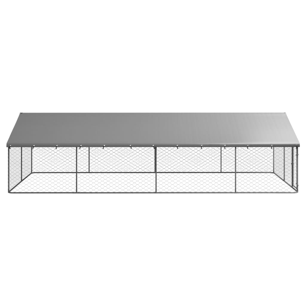 vidaXL kültéri kutyakennel tetővel 600 x 300 x 150 cm