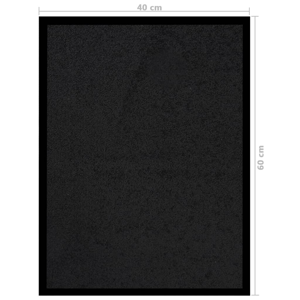 vidaXL fekete lábtörlő 40 x 60 cm